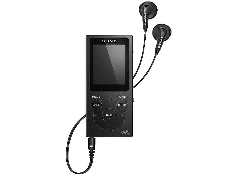 Reproductor MP4 - Sony Walkman NW-E394B, 8GB, Negro