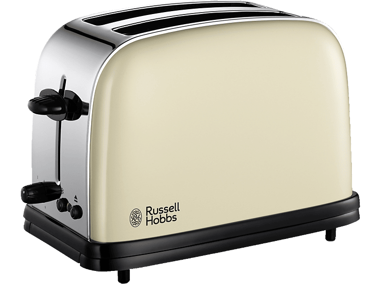 Toaster RUSSELL HOBBS 2333456 Colours Classic Toaster Cream (1100 Watt, Schlitze 2) Cream