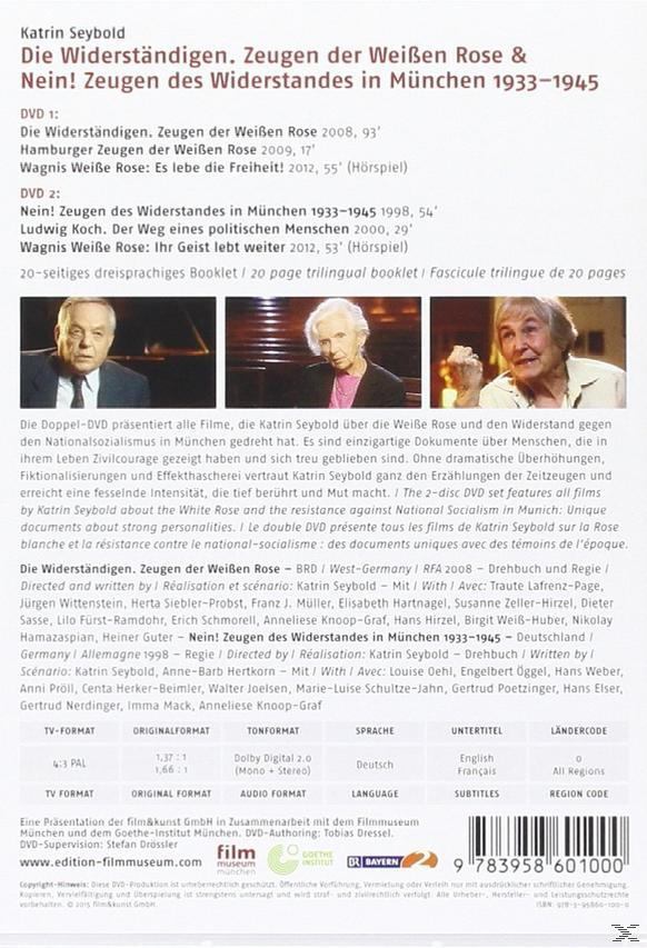 Widerständigen. Zeugen der Weissen Rose & NEIN! Zeugen des Widerstands DVD