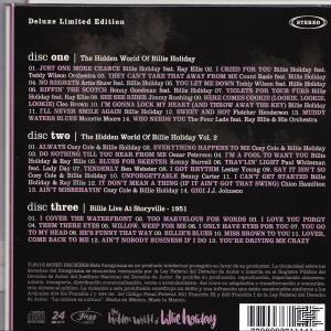 CD-album hátoldala. A számok listája látható.