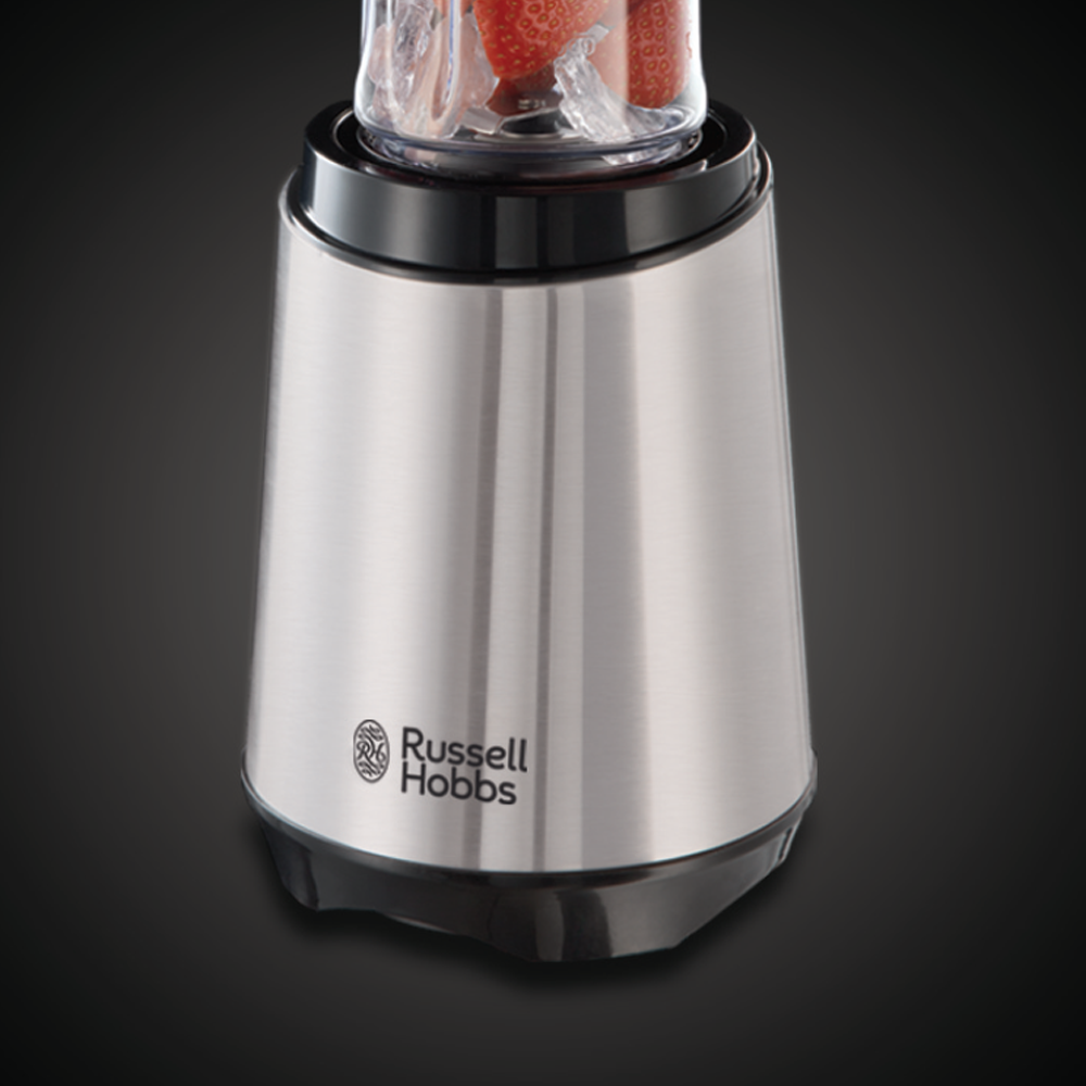 RUSSELL HOBBS 23470-56 Mix&Go Steel Standmixer Schwarz/Edelstahl (300 Watt, 0.6 l)