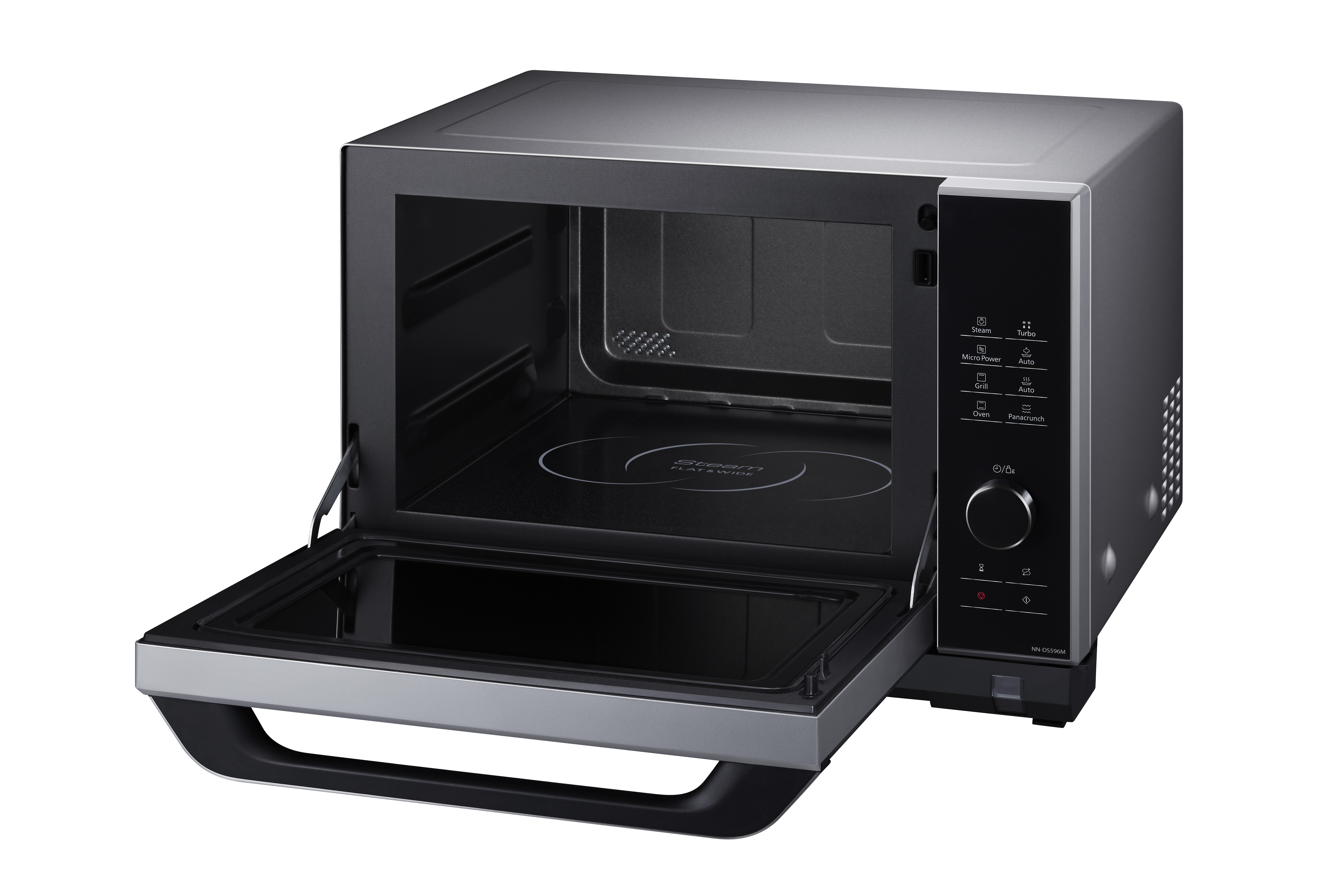 PANASONIC NN-DS 596 MEPG , Mikrowelle (1000 Watt, Grillfunktion & Dampffunktion)