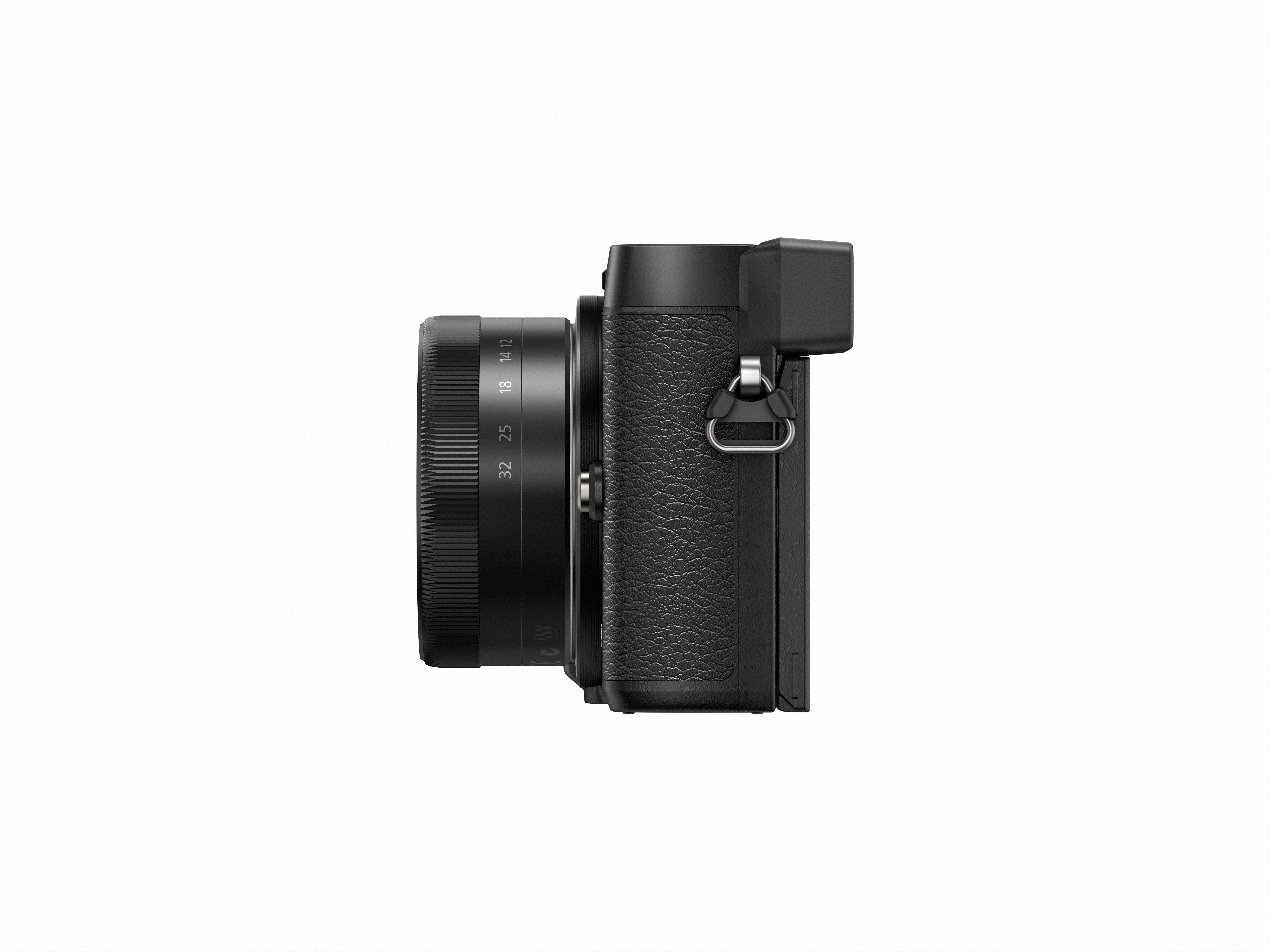 mit Display Lumix PANASONIC Systemkamera , Objektiv mm WLAN 7,5 cm 12-32 Touchscreen, DMC-GX80K