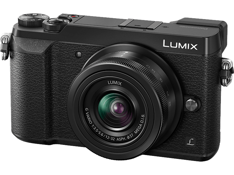 PANASONIC Lumix DMC-GX80K Systemkamera  mit Objektiv 12-32 mm , 7,5 cm Display Touchscreen, WLAN