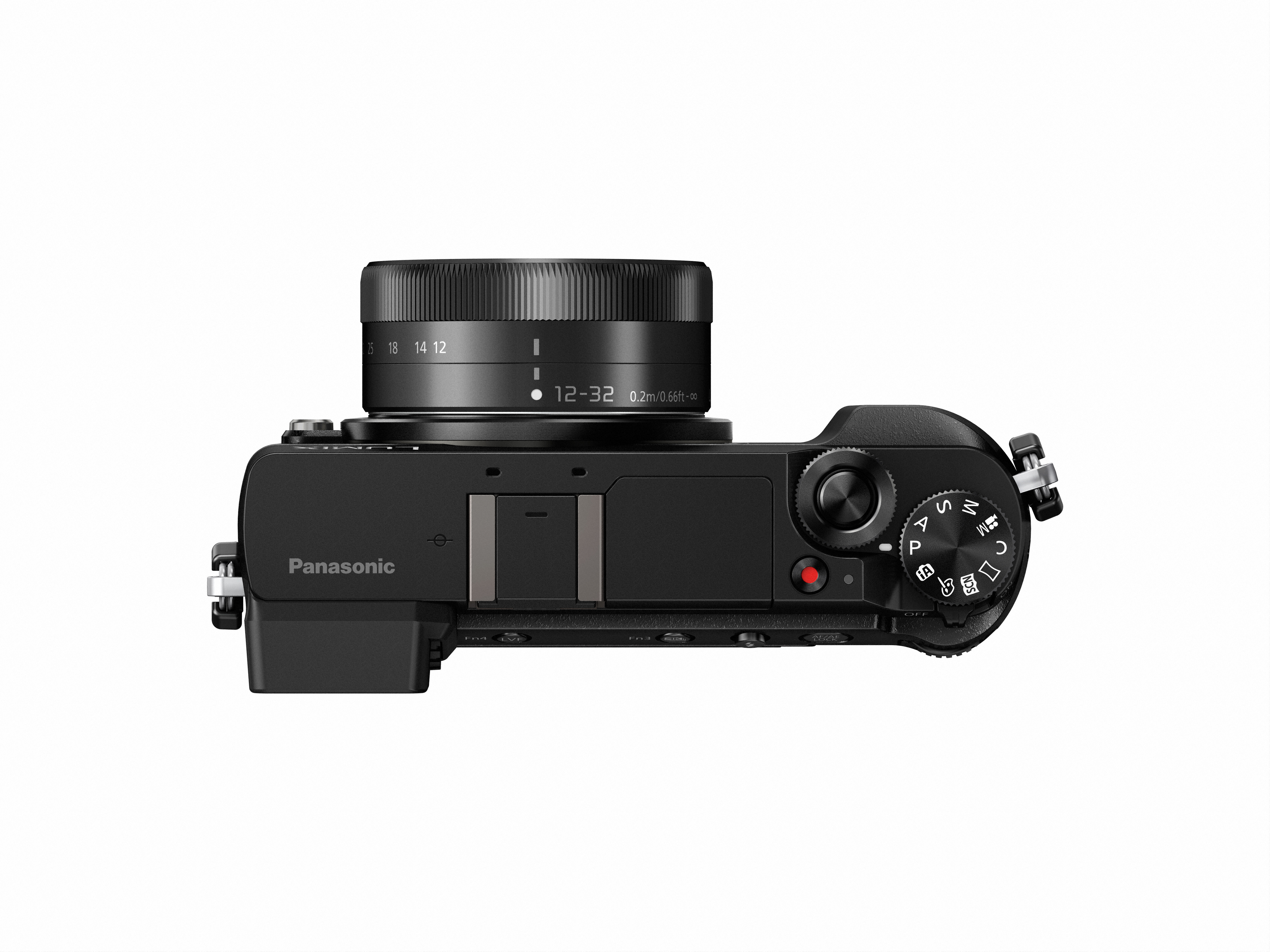, Lumix Systemkamera mm DMC-GX80K WLAN cm Objektiv PANASONIC 12-32 mit Display 7,5 Touchscreen,