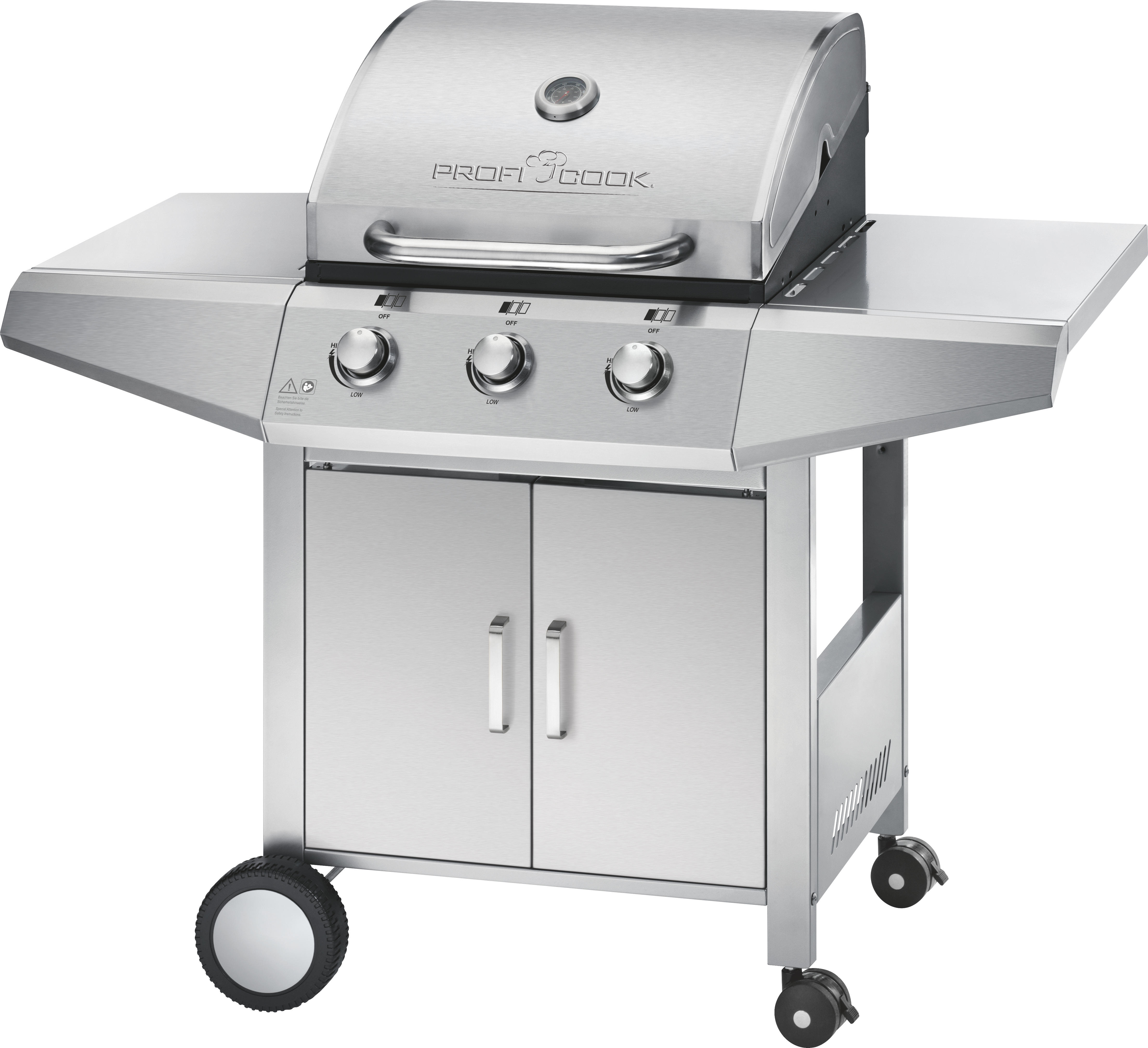 PROFICOOK PC-GG 1057 Gasgrill, Inox (9,45 kW)