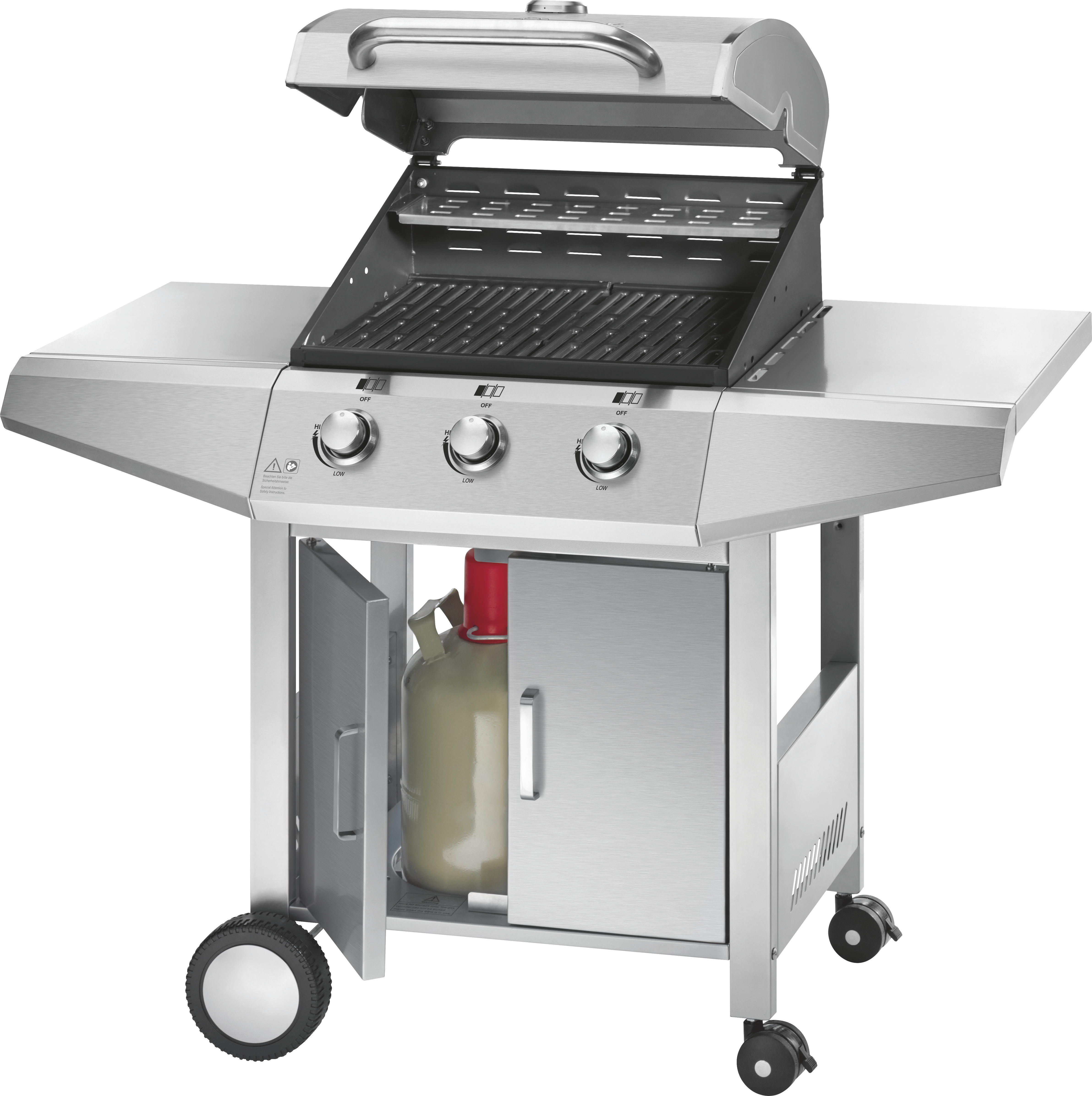 PROFICOOK PC-GG 1057 Gasgrill, Inox (9,45 kW)