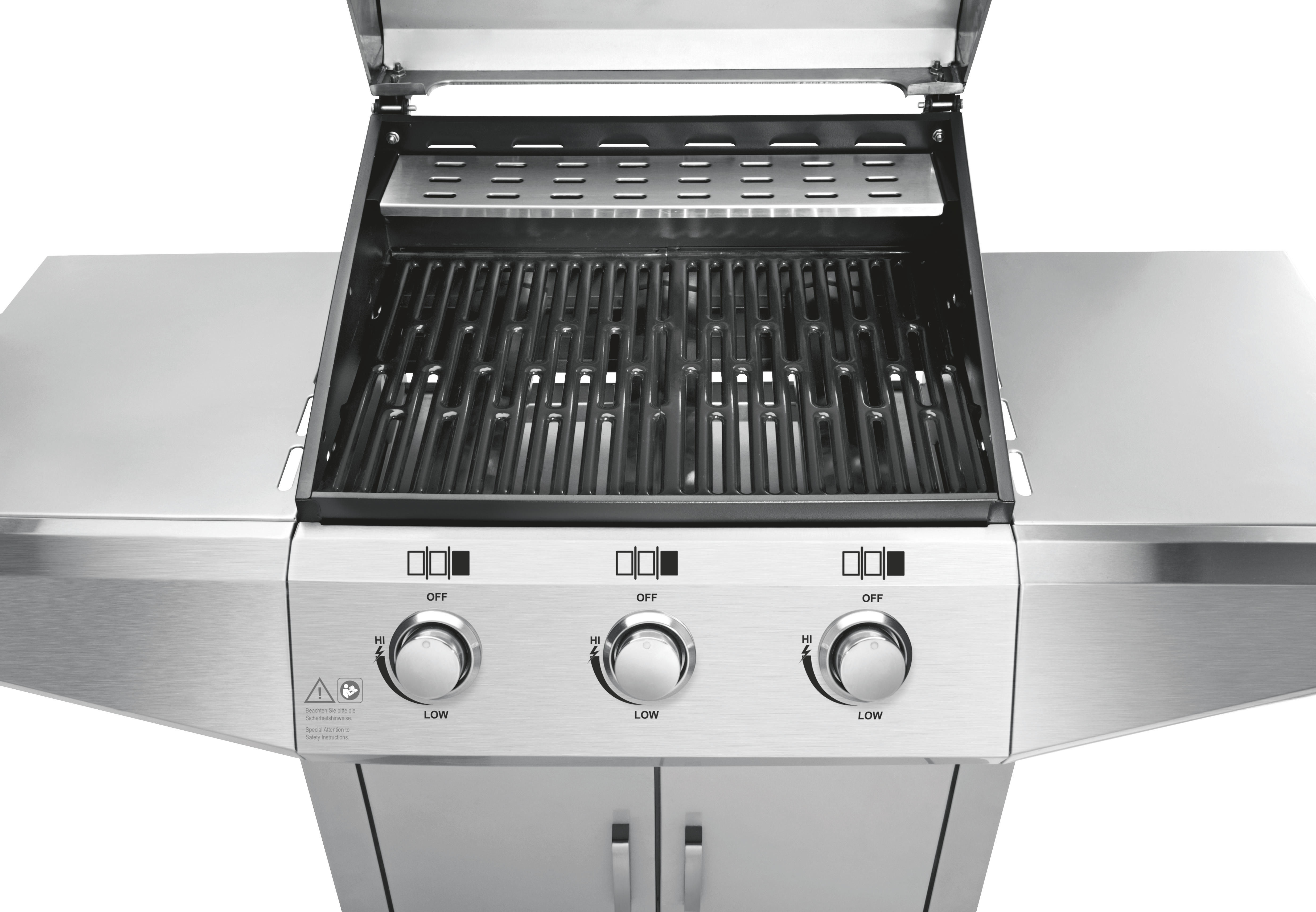 PROFICOOK PC-GG 1057 Gasgrill, Inox (9,45 kW)