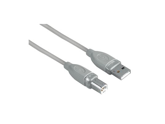 HAMA Câble USB, 7.5 m - Câble USB-2.0, 7.5 m, jusqu'à 480 MBit/s, Gris