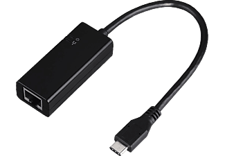 HAMA hama Adattatore Ethernet Type-C USB-3.1 - Scheda di rete (Nero)