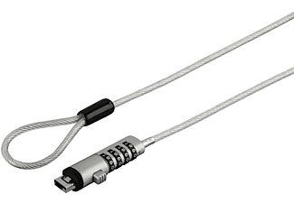 HAMA 54117 NB LOCK - Notebookschloss (Silber/Transparent)