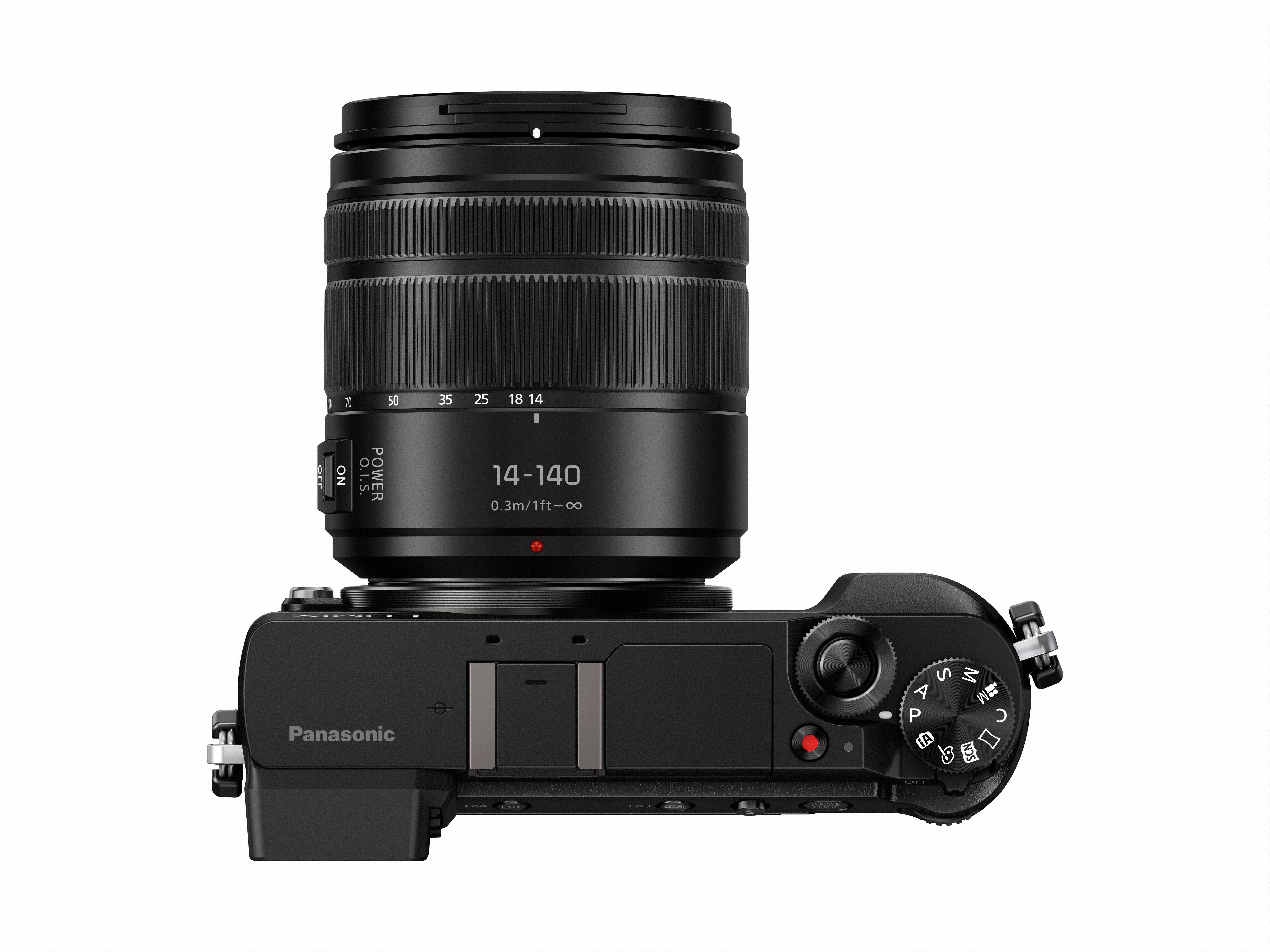 PANASONIC Lumix DMC-GX80H Systemkamera mit Objektiv 14-140 mm, 7,5 cm Display Touchscreen, WLAN