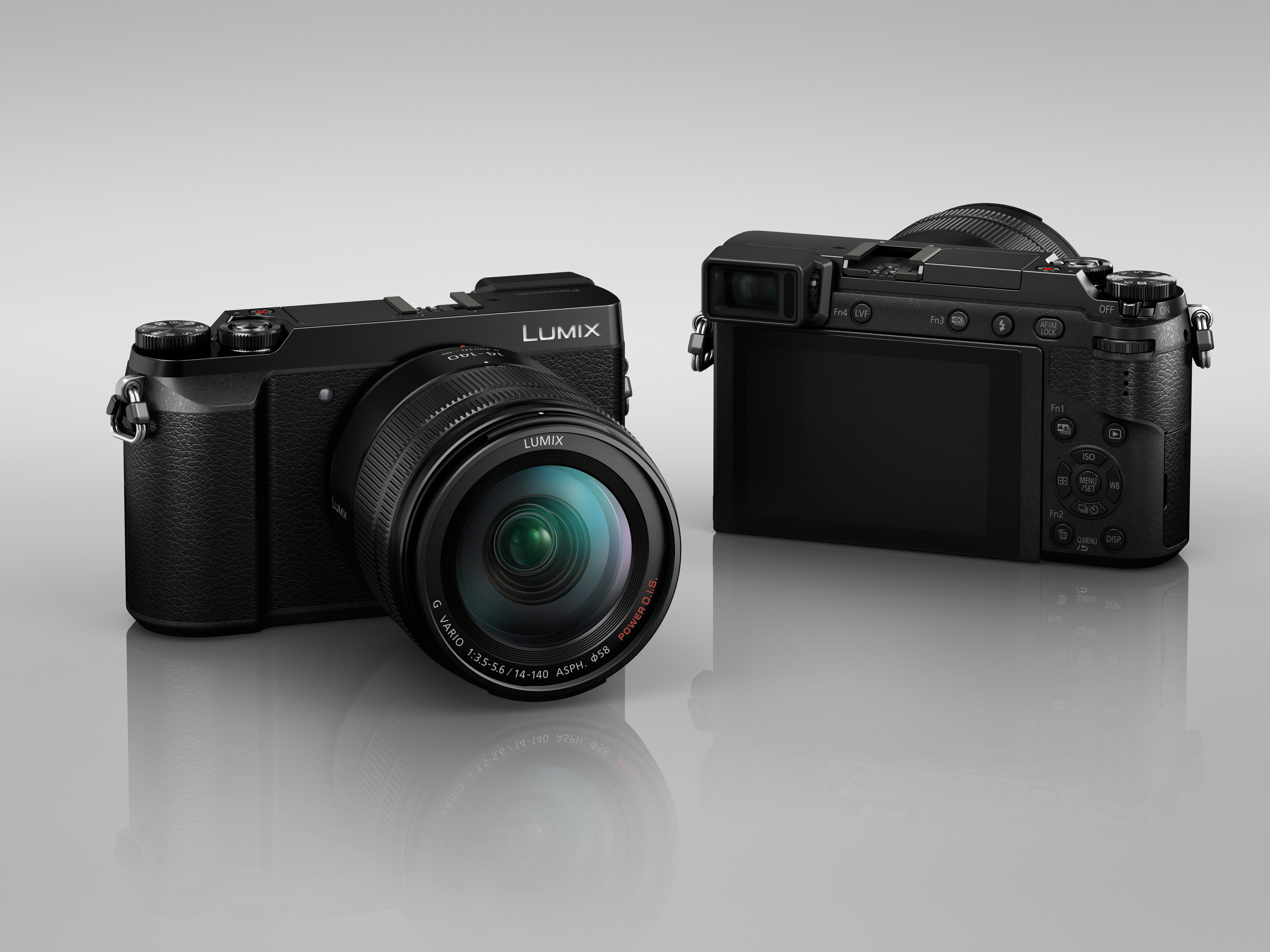 PANASONIC Lumix DMC-GX80H Systemkamera mit Objektiv 14-140 mm, 7,5 cm Display Touchscreen, WLAN