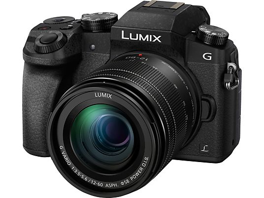 PANASONIC LUMIX G DMC-G70M, Dez 60 mm, 16 MP, nero - Fotocamera Nero