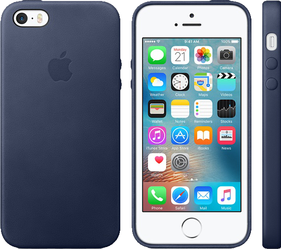 APPLE iPhone SE bőr tok midnight blue (mmhg2zm/a)