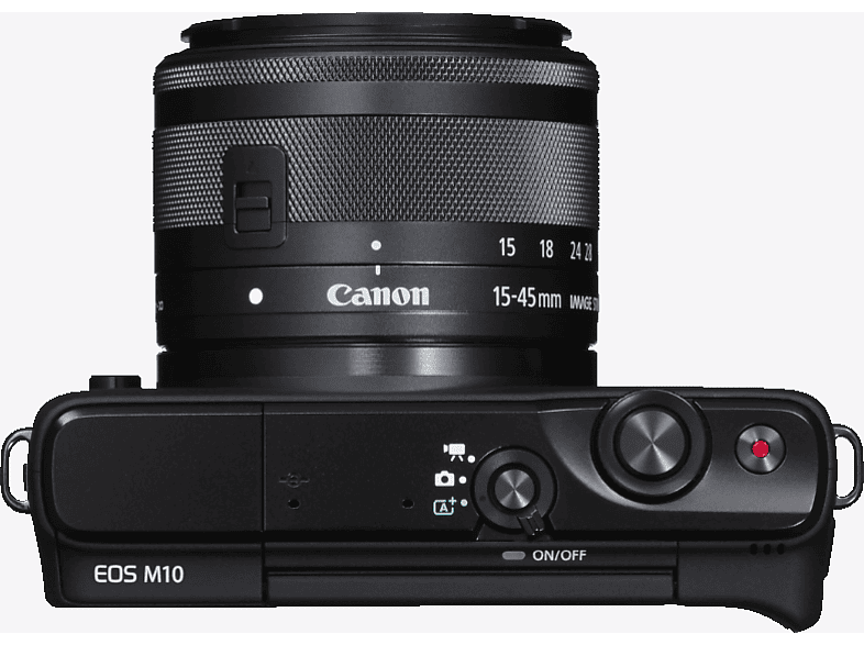 saisai  Canon EOS  M10 CANON EOS M10 3 inç 7.5 cm Ekran 18 MP EF-M 15-45mm Lens Kit Wi-Fi