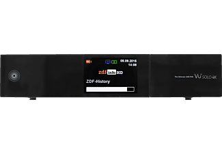 VU+ Solo 4K Linux Receiver 2x DVB-S2 FBC Tuner (HDTV, Twin Tuner, DVB-S, DVB-S2, Schwarz)