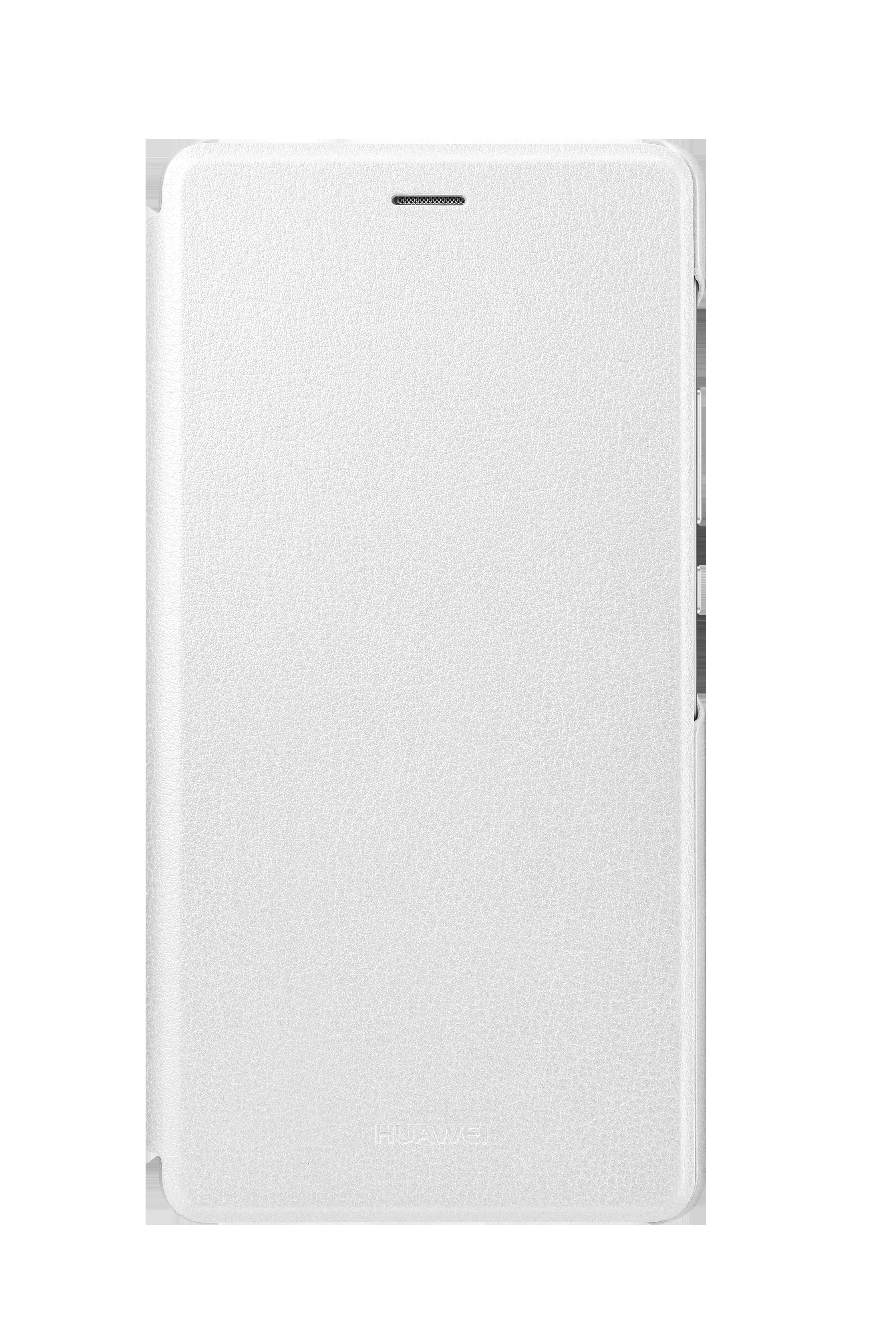 Weiße Tablethülle. Die Vorderseite ist glatt und ohne Merkmale. Die Rückseite und Kanten sind ebenfalls weiß, minimalistisches Design.