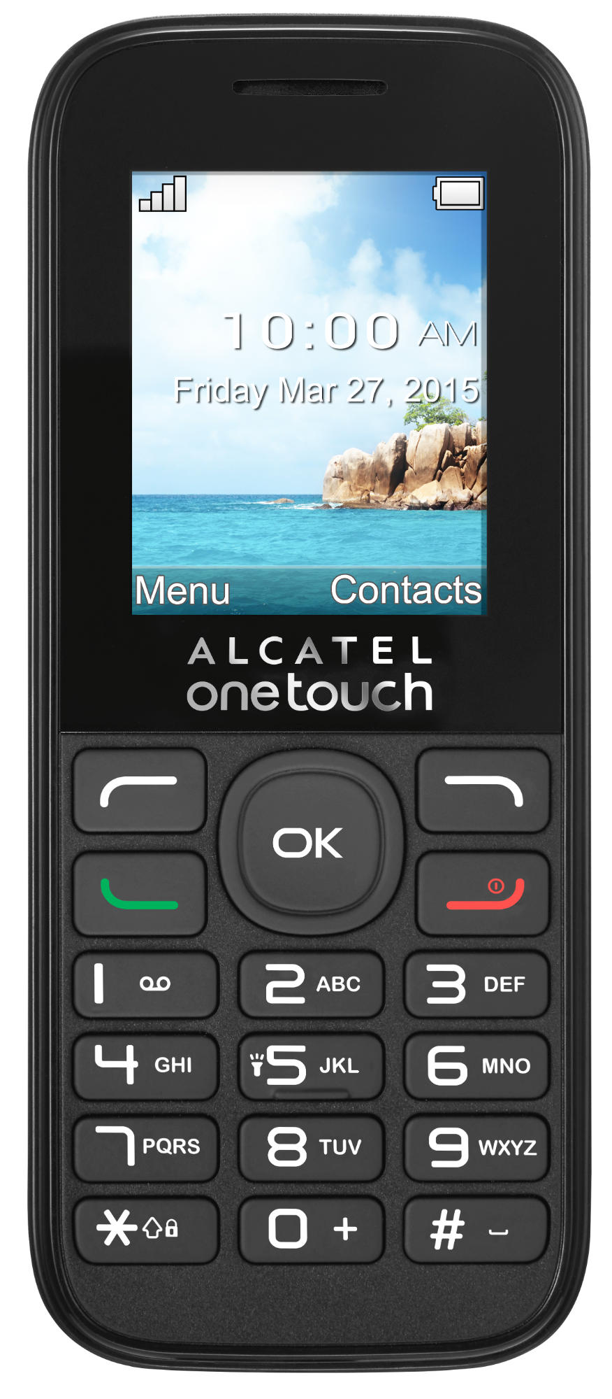 ALCATEL 1050 D Handy, Schwarz