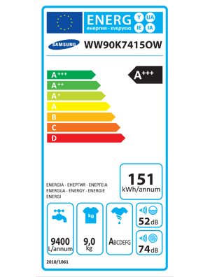 SAMSUNG WW 90 K 7415 OW / LE AddWash mosógép