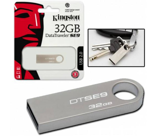 KINGSTON 32GB DataTraveler SE9 USB 2.0 Metal USB Bellek DTSE9H/32GB
