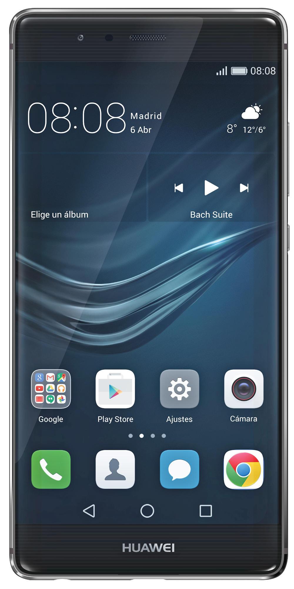 Móvil - Huawei P9, 32GB, Pantalla 5, 2" FHD, Octa-Core, Red 4G, Gris