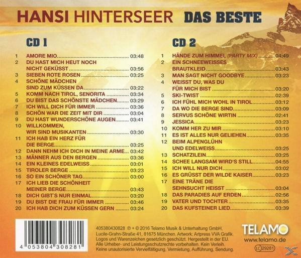 Hansi Hinterseer - Das Beste  - (CD)