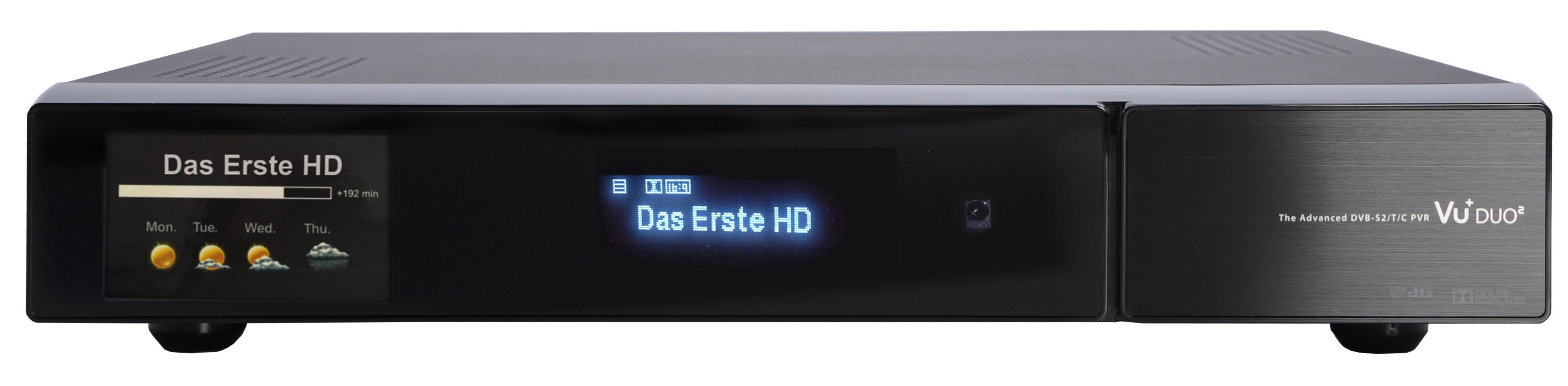 VU+ Duo² Linux Receiver 2x DVB-S2 Tuner (HDTV, PVR-Funktion, Twin Tuner, DVB-S, DVB-S2, Schwarz)