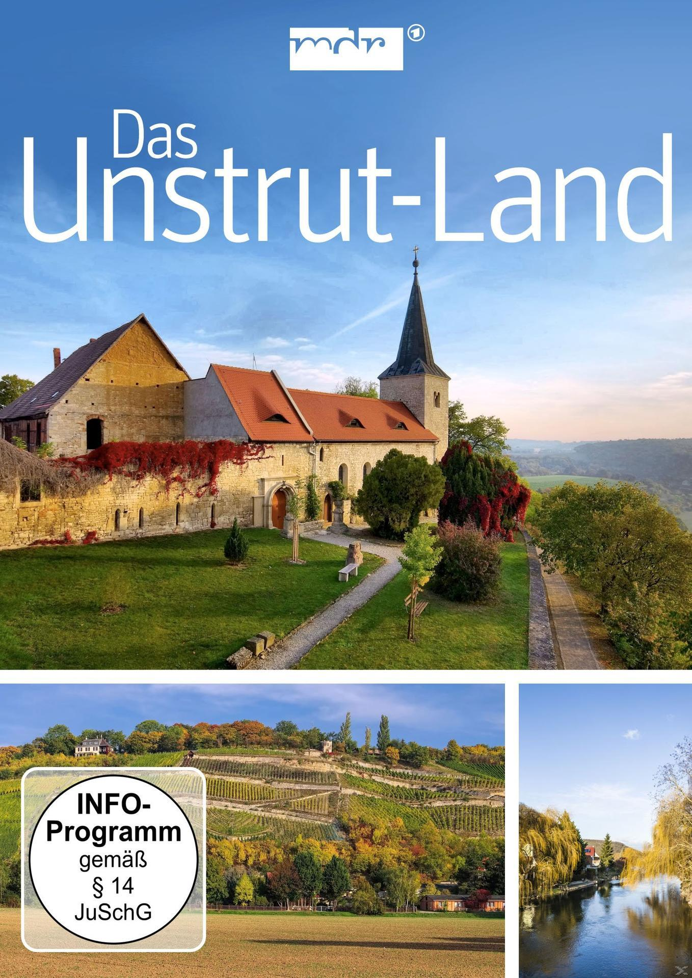DVD-Cover. Landschaft mit Kirche, Feldern und Text über das Unstrut-Land.