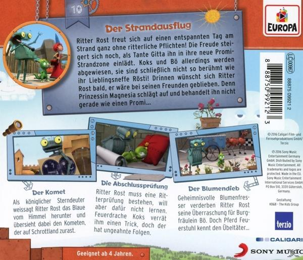 DVD-Cover. Cartoon-Frösche am Strand und andere Szenen aus dem Film sind sichtbar.