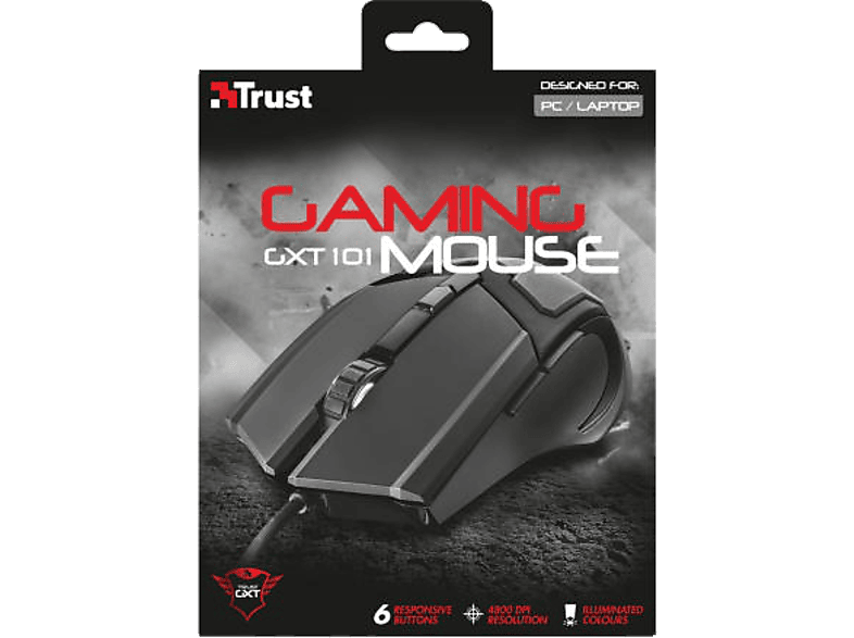 TRUST GXT 101 Gaming Mouse Siyah (21044)_5