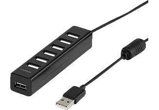 VIVANCO 36661, USB Hub, Schwarz