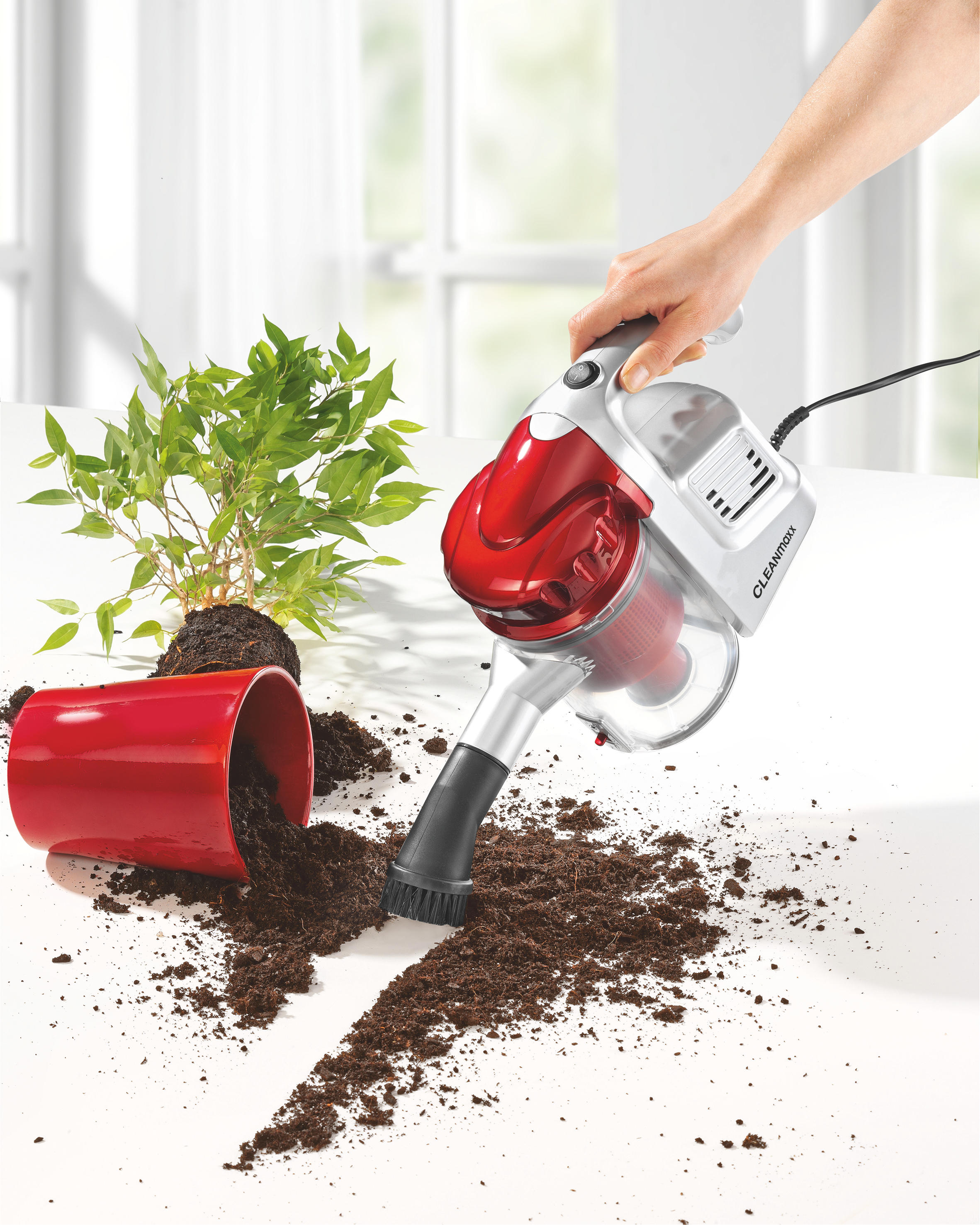 CLEANMAXX 9294 Multi Sensation Akkusauger ohne Stiel Handstaubsauger, maximale Leistung: 600 Watt