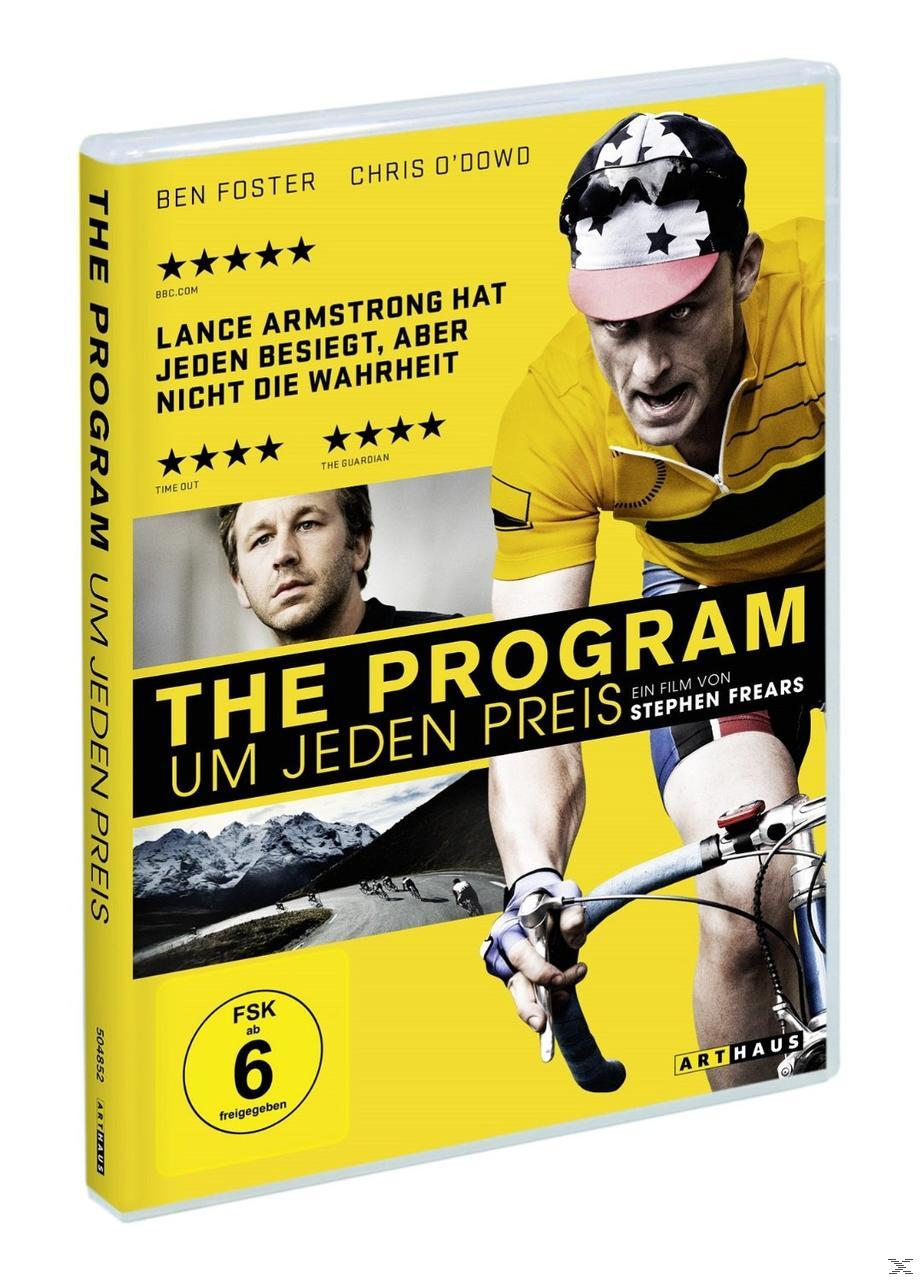 DVD-Cover, Radfahrer auf gelbem Hintergrund, Text auf Deutsch.
