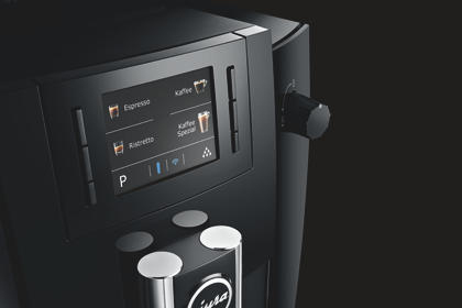 JURA Kaffeevollautomat 15114 WE6 Kaffeevollautomat (Schwarz, Aroma G3-Mahlwerk, 15 bar)