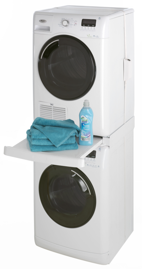Tussenstuk wasmachine droger - Stapelkit wasmachine droger