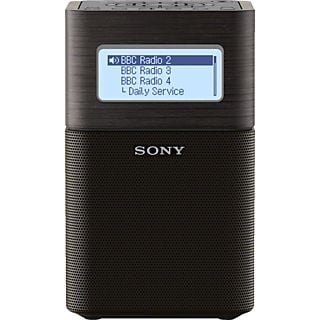 SONY XDR-V1BTDB - Tragbares Uhrenradio mit Bluetooth (DAB+, FM, Schwarz)