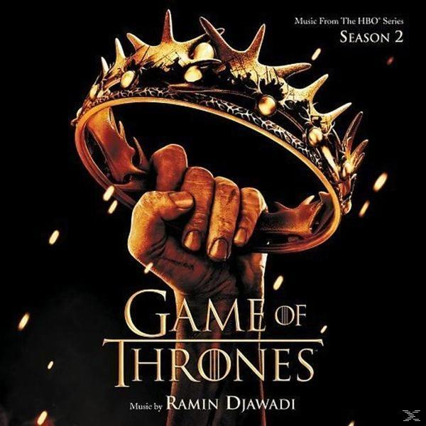 Hand, die eine goldene Krone umklammert, 'Game of Thrones'-Logo.