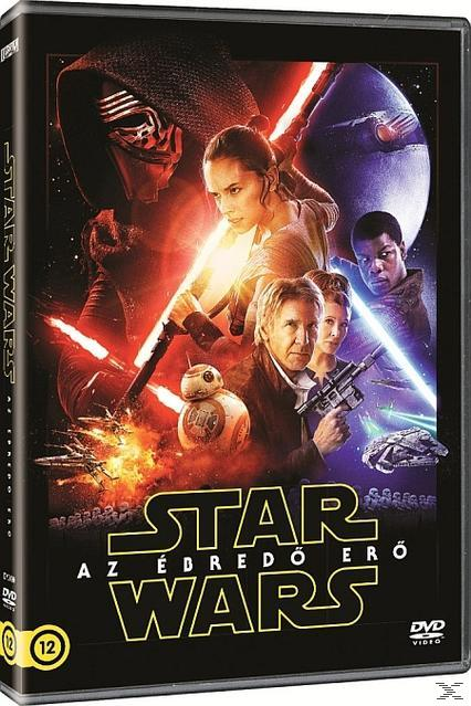 Star Wars DVD borító. A film szereplői a borítón. Idegen nyelvű szöveg.
