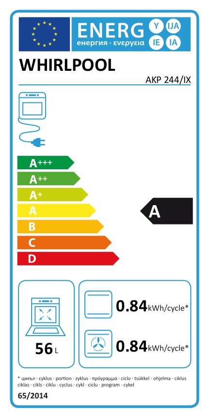 WHIRLPOOL AKP 244 IX beépíthető sütő