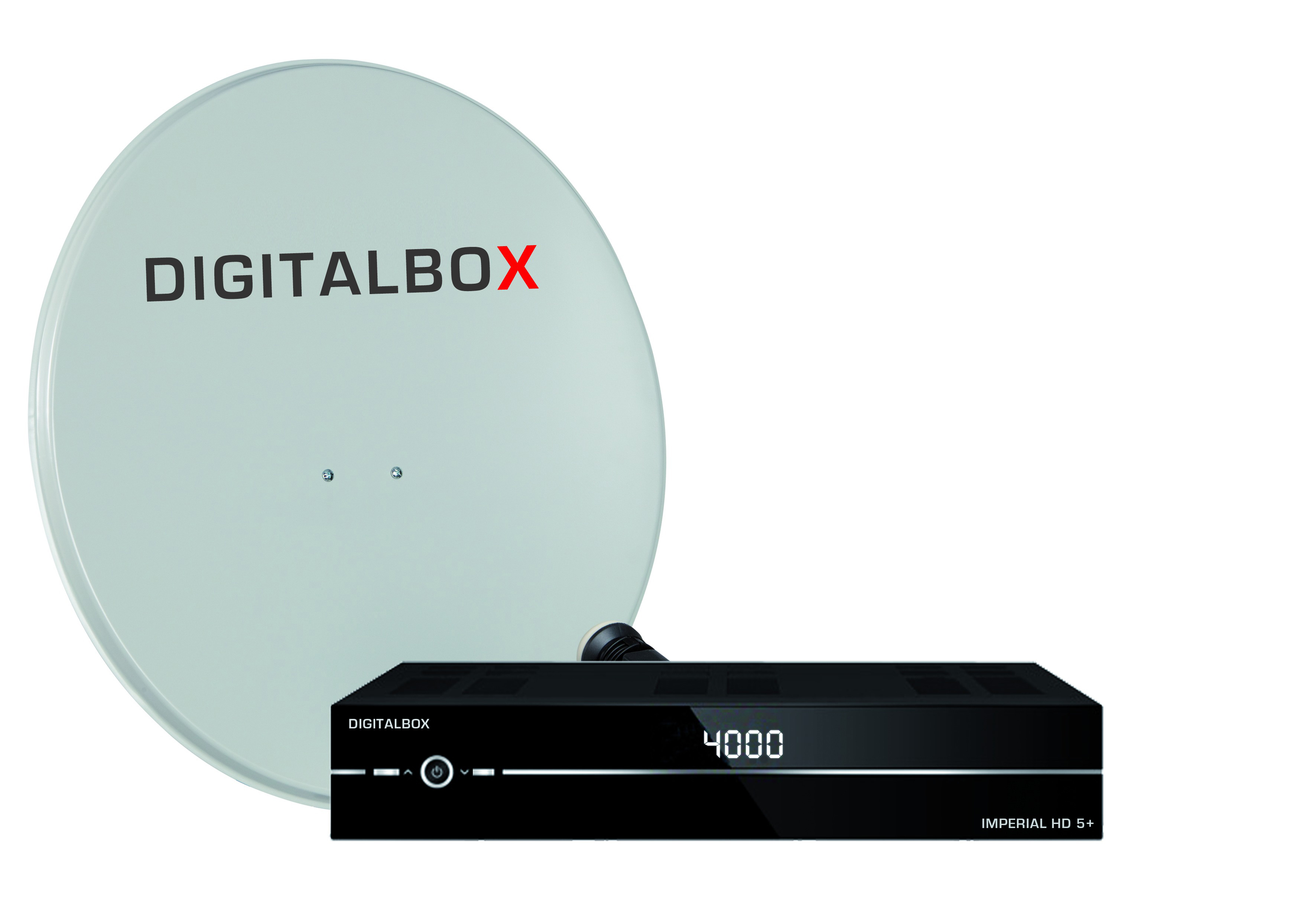 DIGITALBOX 77-276-535 801 QUAD+ HD Satellitenanlage (800 LNB) Quad 5+ mm, Digitales