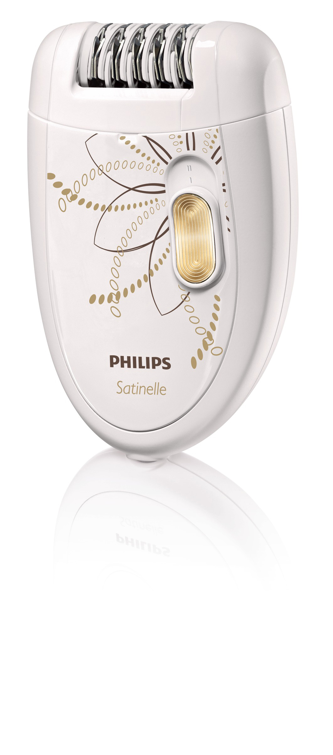 PHILIPS HP 6540/00 Epilierer, Weiß/Gelb