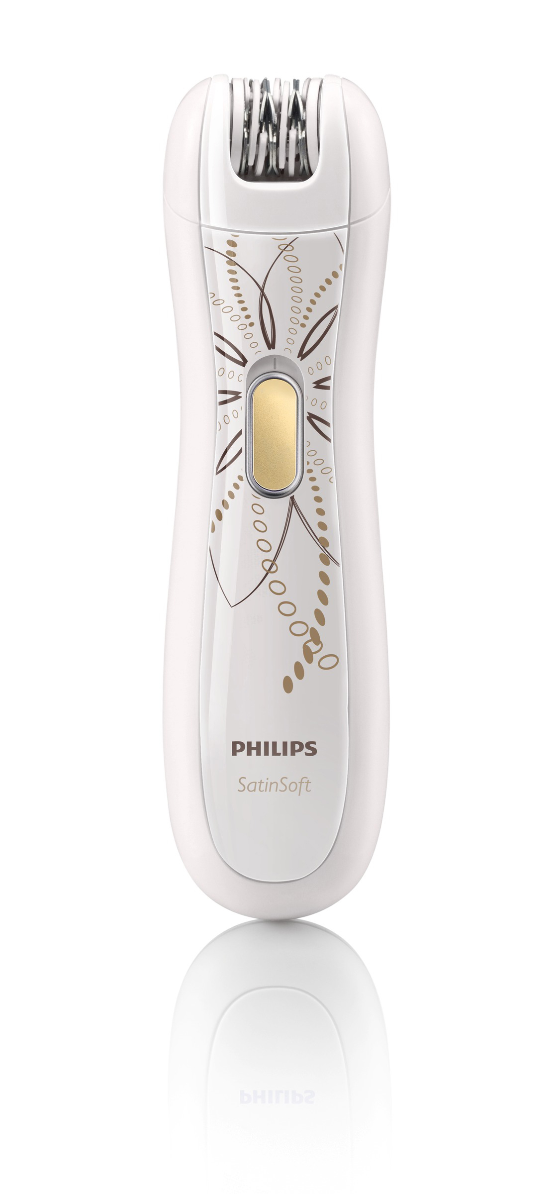 PHILIPS HP 6540/00 Epilierer, Weiß/Gelb
