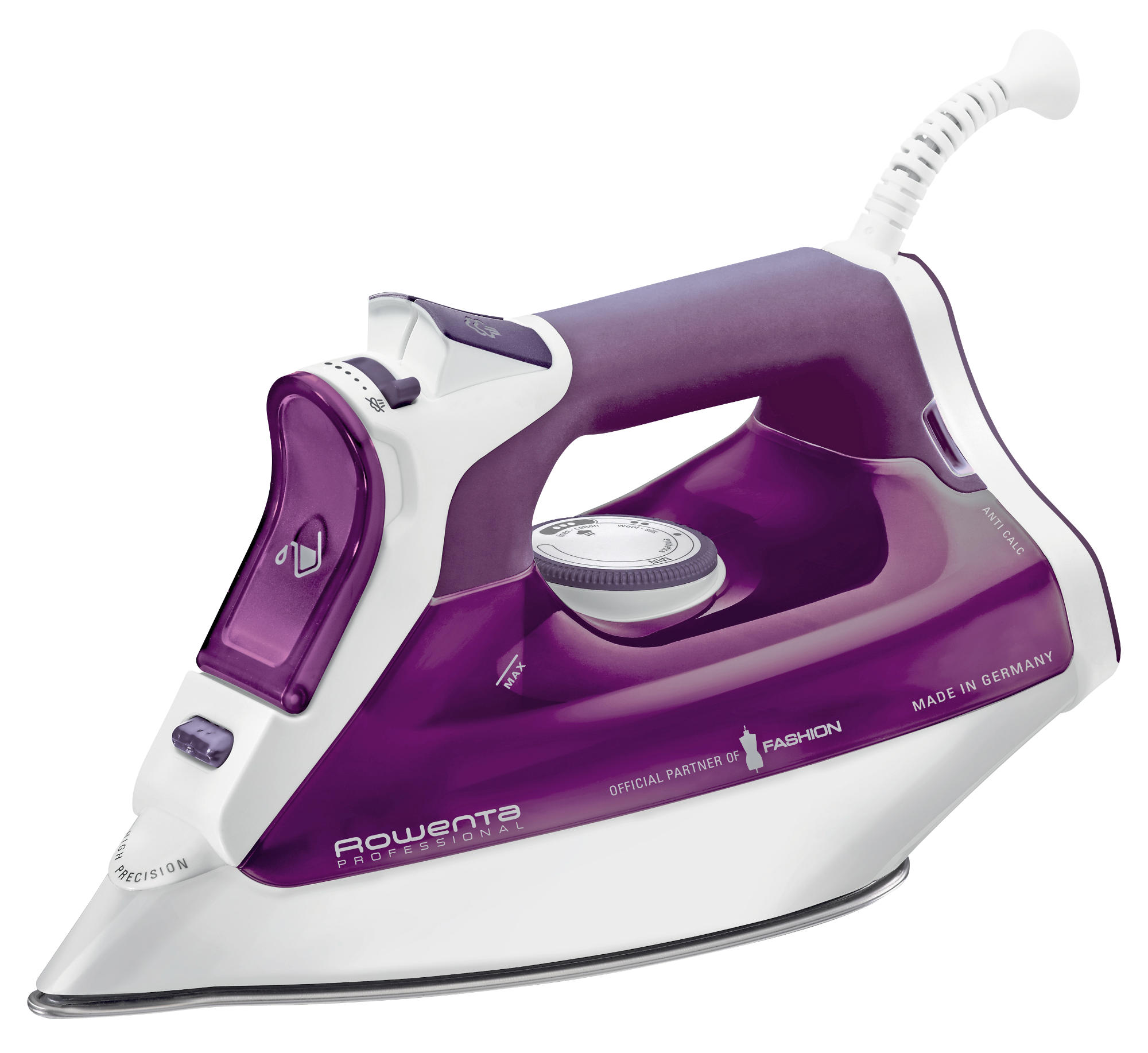 Plancha de vapor - Rowenta DW8115 Potencia 2600W, Golpe de vapor 190g/min, Suela Microsteam 400