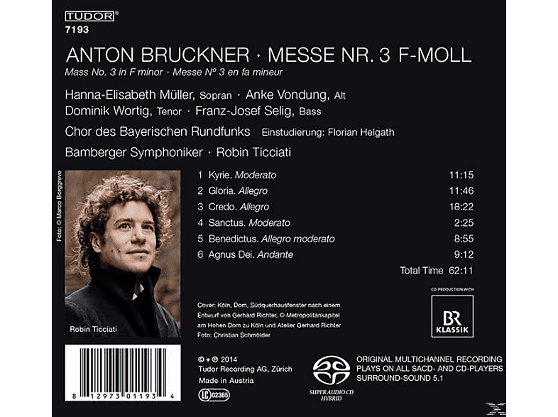 Thumbnail - Ticciati/Wortig/BAMS/Chor des BR - Messe 3 f-moll (SACD Hybrid)