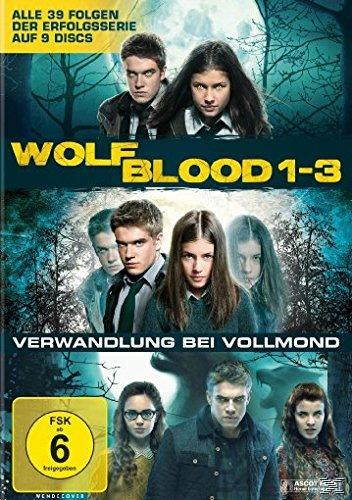 DVD-Cover: Wolfblood 1-3, eine Gruppe junger Leute.