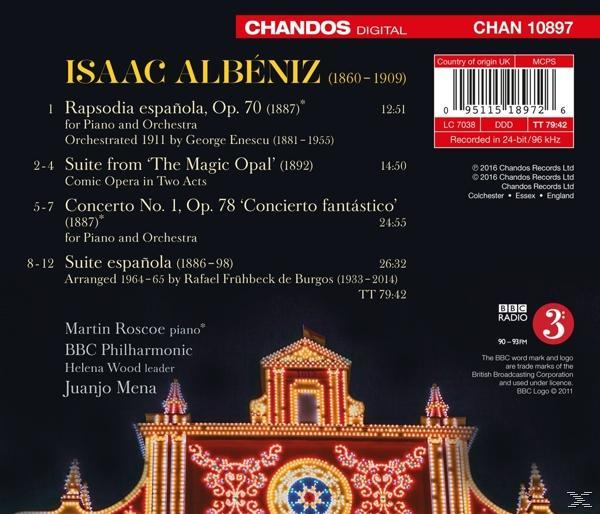 CD-Rückseite mit Text, Titelliste und einem dekorativen Bild eines Gebäudes.