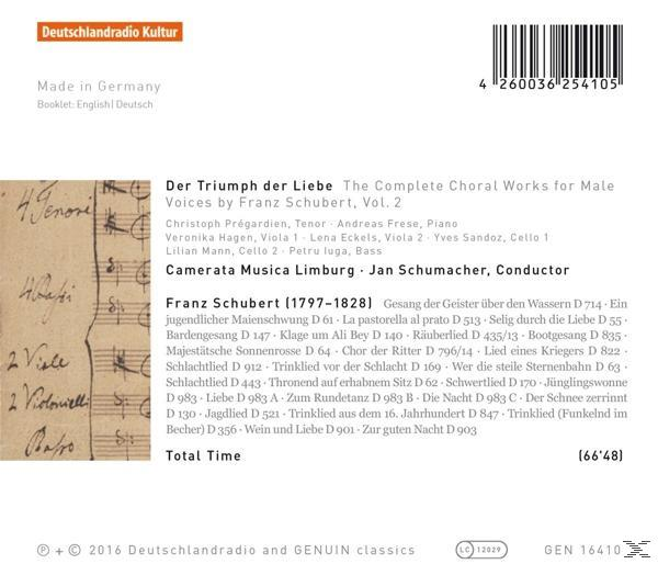 Ein CD-Cover mit Text und Barcode auf weißem Hintergrund, hergestellt in Deutschland.