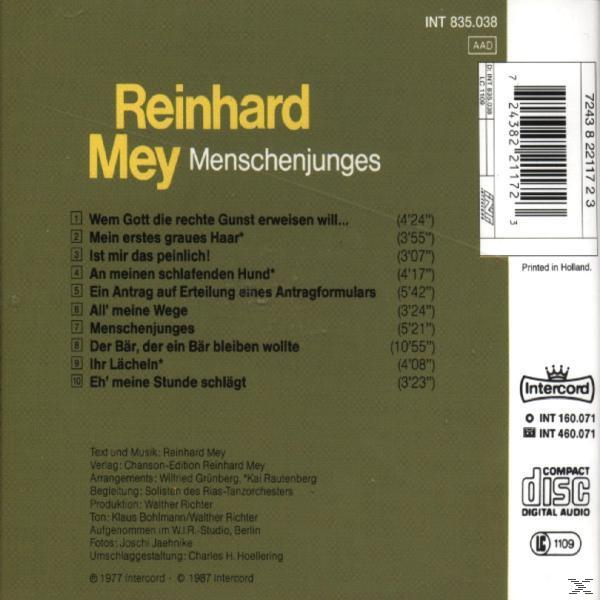 Reinhard Mey - Menschenjunges  - (CD)
