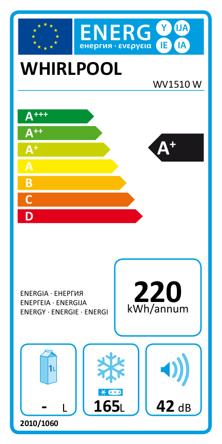 WHIRLPOOL WV1510 W fagyasztószekrény